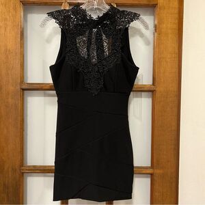 Honey and Rosie Black and Lace Cocktail Party Dress Size S